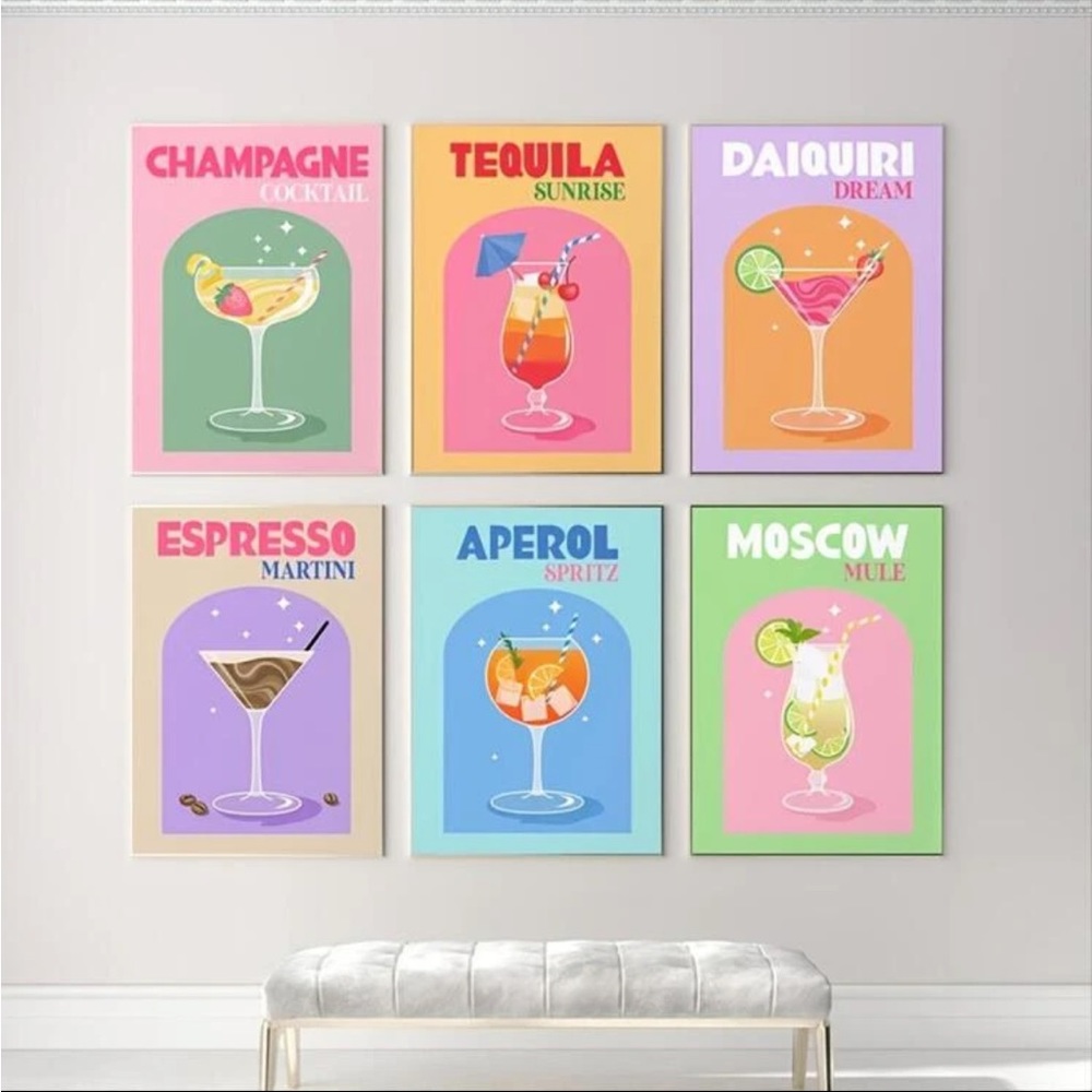 6PC Landscape Wall Art Print 🏡